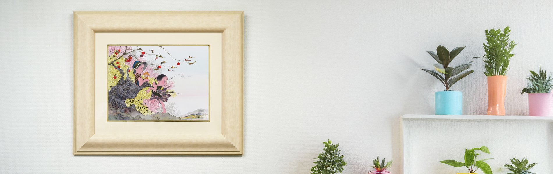絵画　 油彩　中島潔「川辺の詩」 サイン　F6サイズ　額装済み 肉筆手描き 絵画 油彩 中島潔「川辺の詩」 サイン F6サイズ 額装済み 肉筆手描き