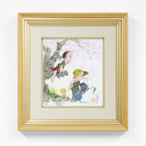 色紙「桜日」