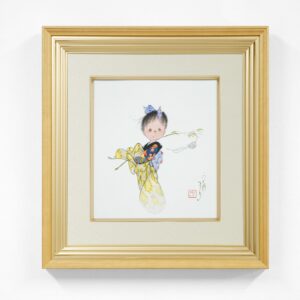 色紙　中島潔「風の音色」